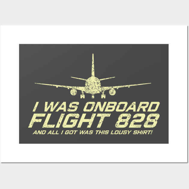 FLIGHT 828 Wall Art by KARMADESIGNER T-SHIRT SHOP